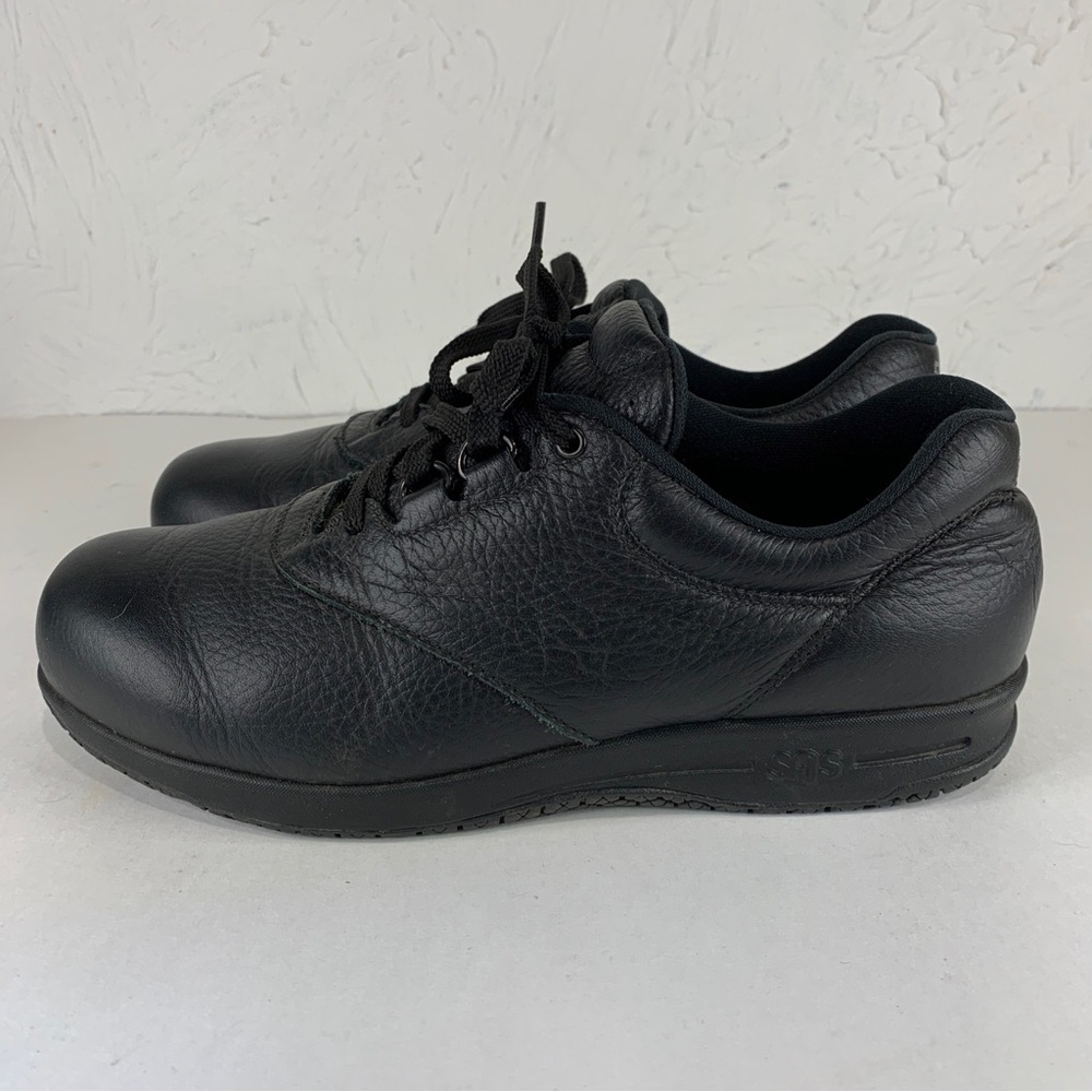 SAS Women's Liberty Black Non-Slip Lace-Up Comfort Shoes Sz 8.5